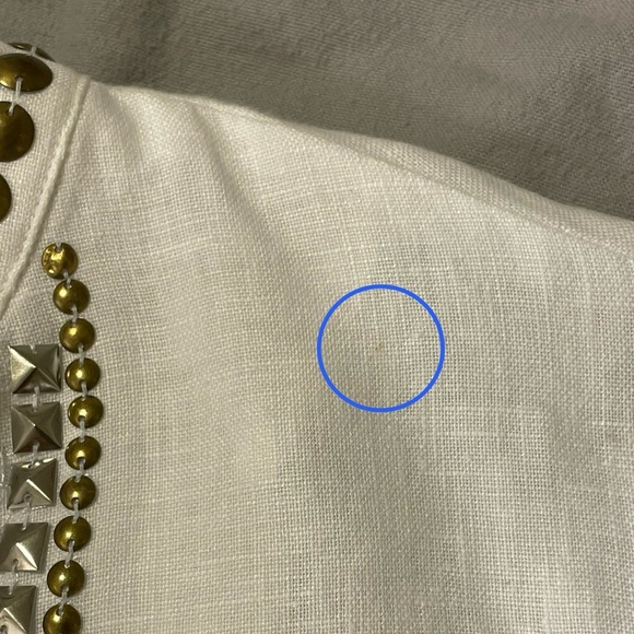 TORY BURCH Embellished Linen Tunic - Picture 5 of 8